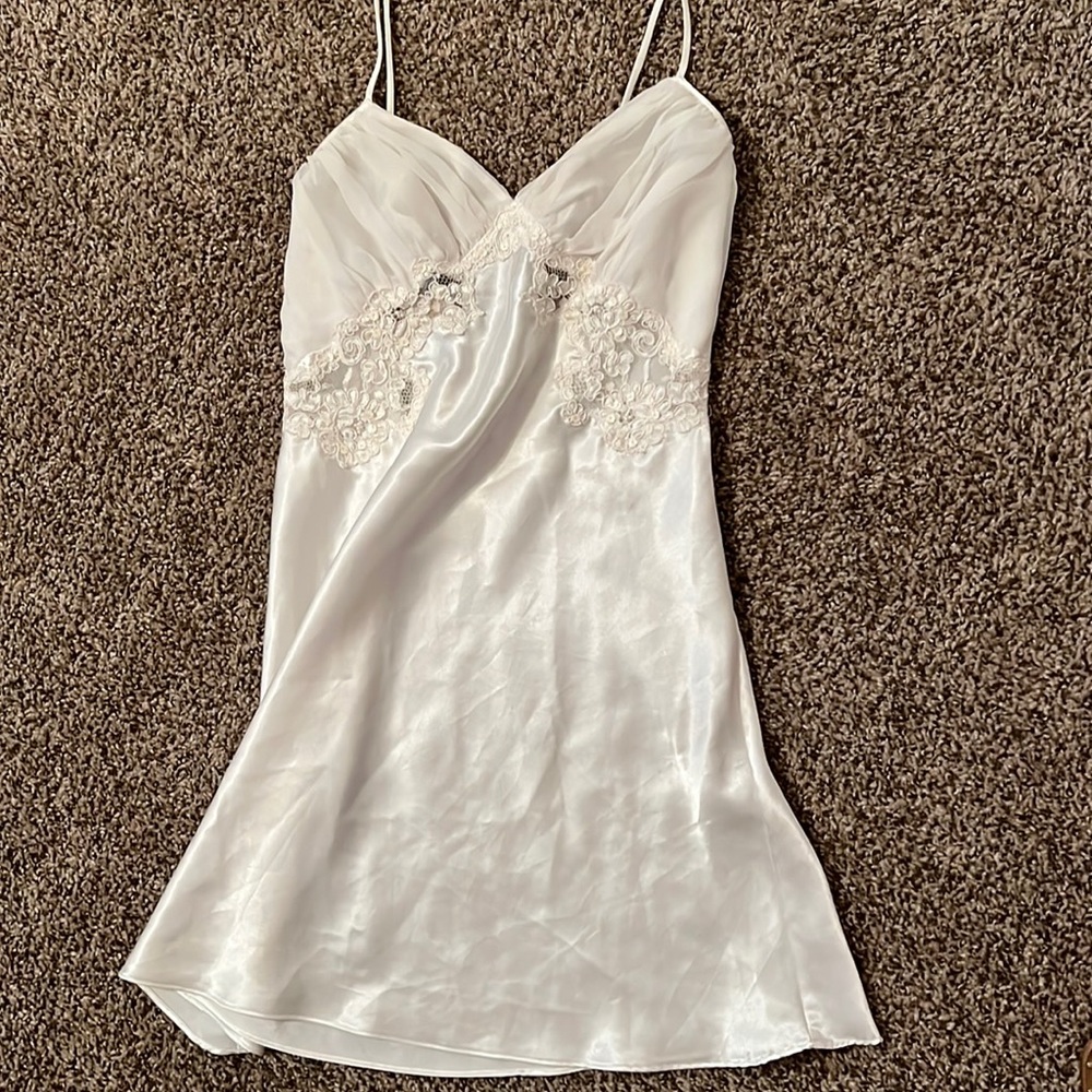 White  vintage, Victoria secrets slip dress